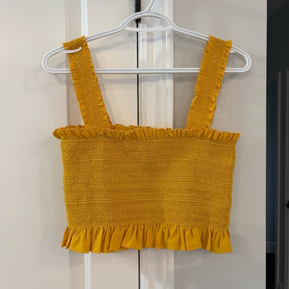 Yellow Crop Top - Picture 1 of 2